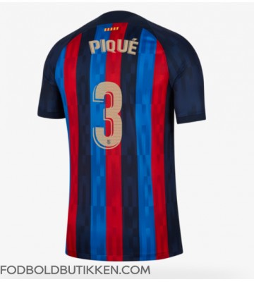 Barcelona Gerard Pique #3 Hjemmebanetrøje 2022-23 Kortærmet